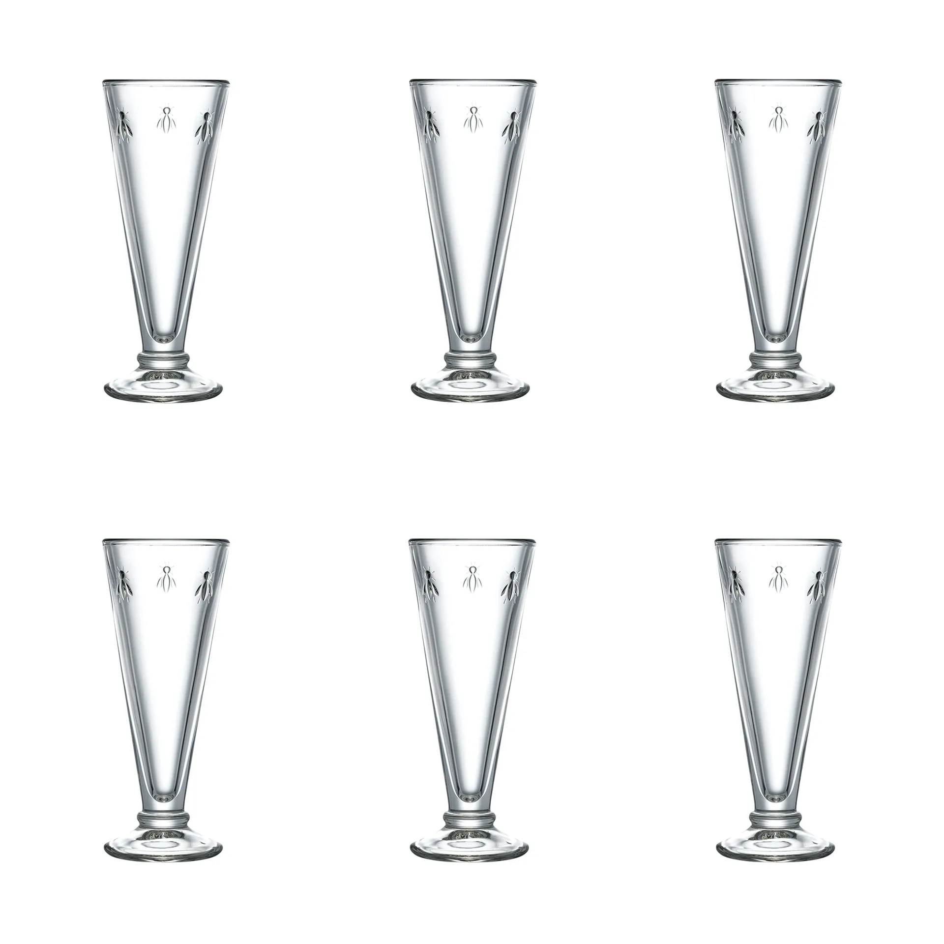 Taça de champanhe Abeille 15 cl 6 unid., Transparente La Rochère