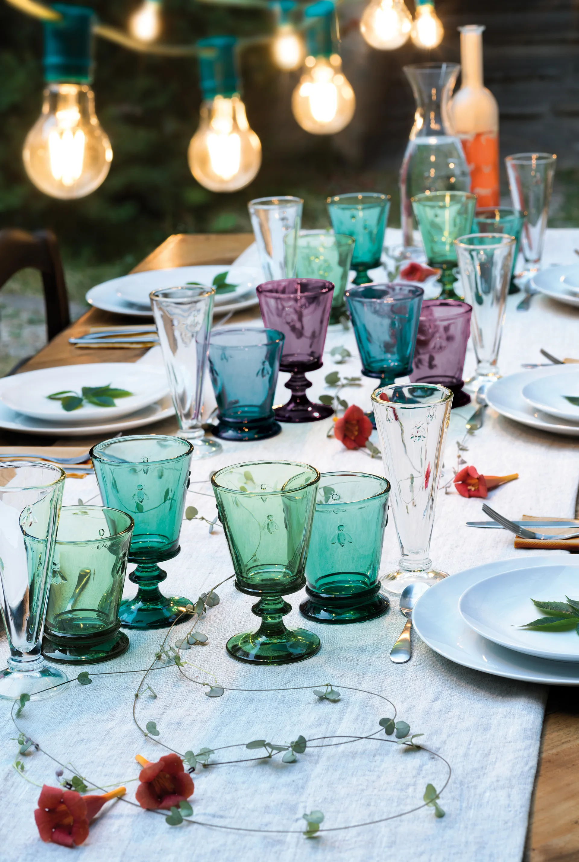 Taça de vinho Abeille 24 cl 6 unid., Azul escuro La Rochère