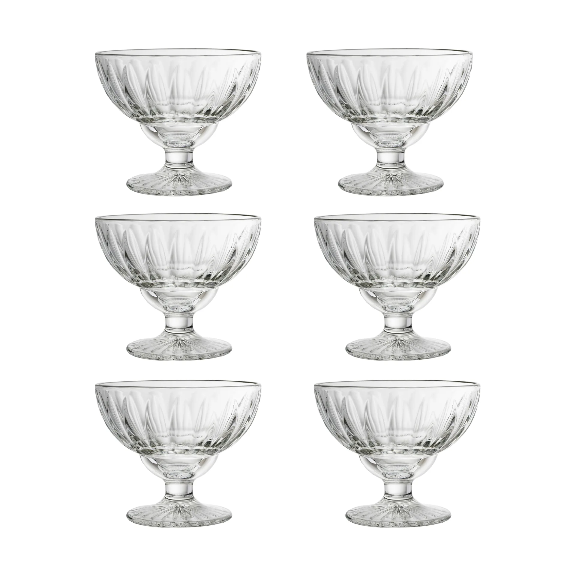 Tigela com pé 40cl 6 unid., Transparente La Rochère