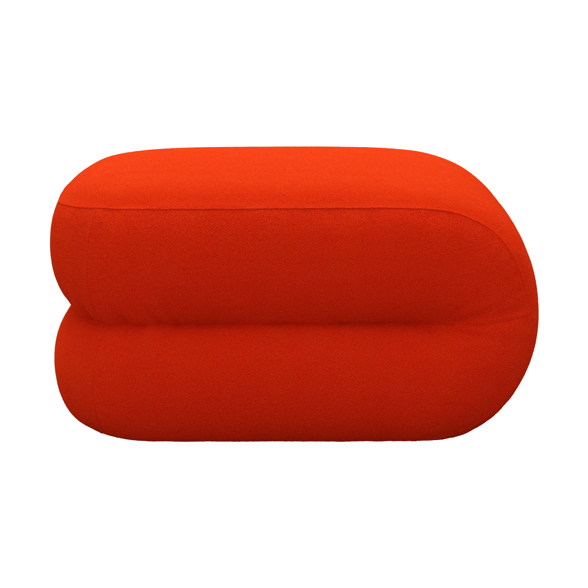 Bau apoio de pés, Vidar 0542 vermelho, reto Lammhults