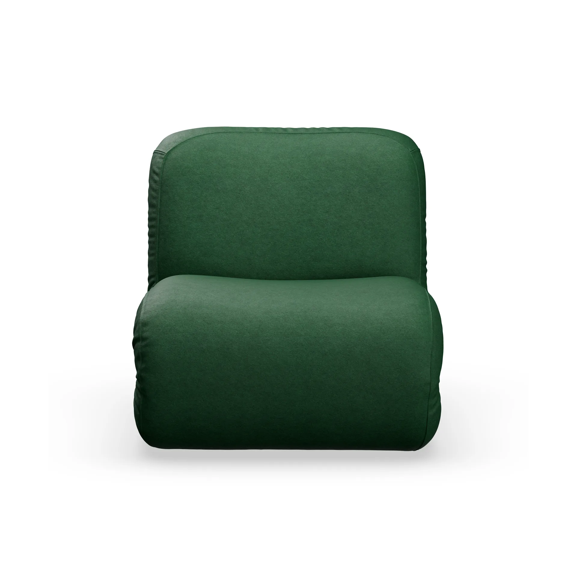 Bau poltrona, Divina melange-verde escuro, reto Lammhults