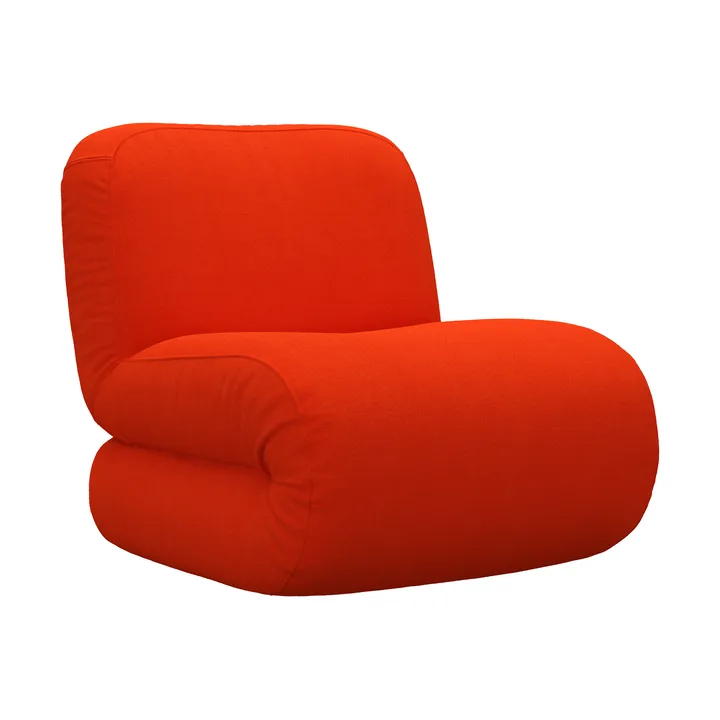 Bau poltrona - Vidar 0542 vermelho, reto - Lammhults