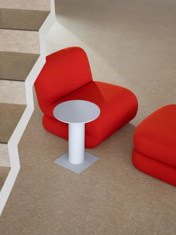 Bau poltrona - Vidar 0542 vermelho, reto - Lammhults