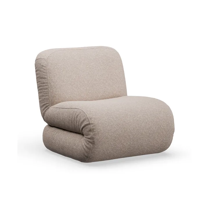 Bau poltrona - Zero Beige, reto - Lammhults