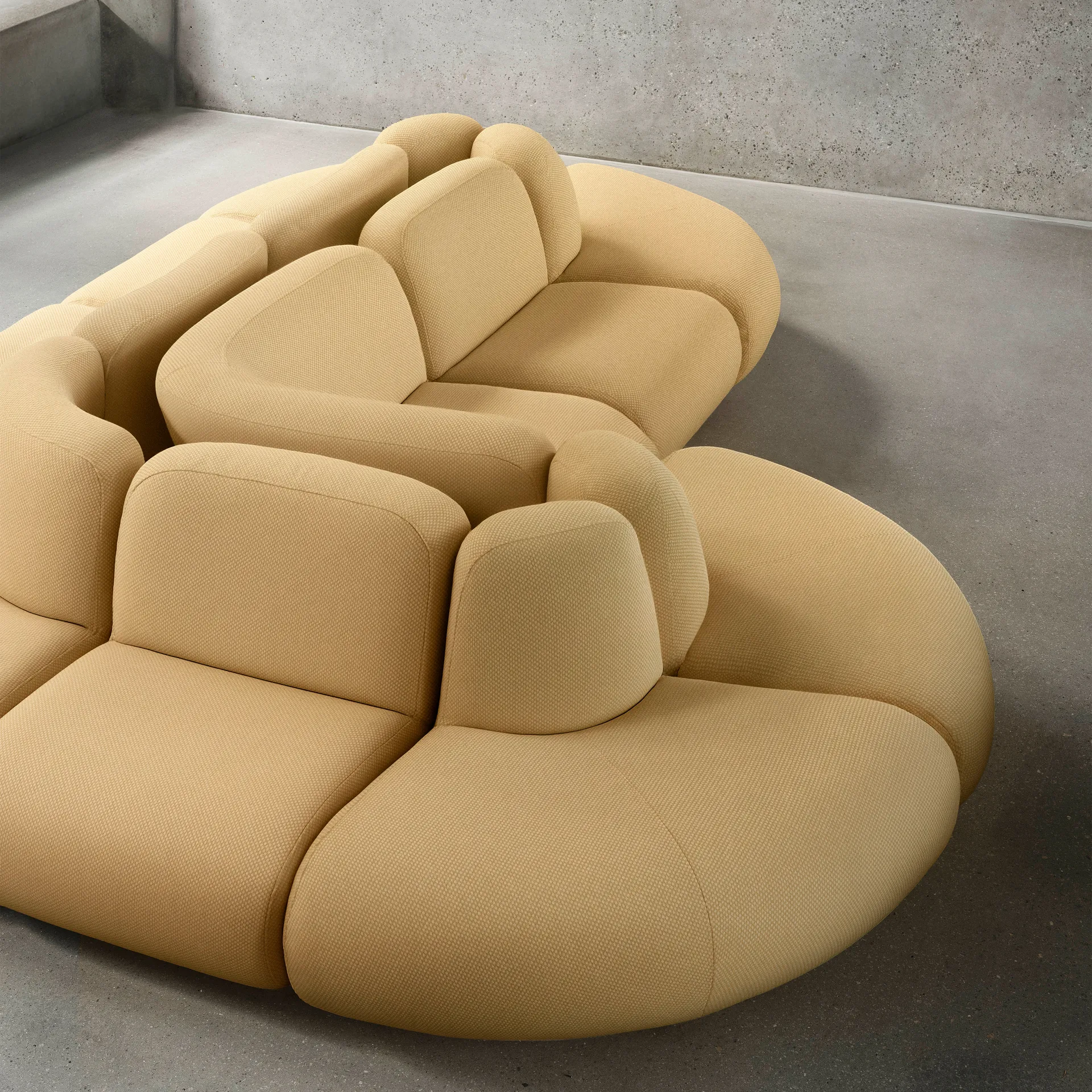BAU sofá 3 lugares, Zero beige,  Lammhults