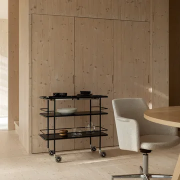 Carrinho de servir Cargo Support - Preto - Lammhults