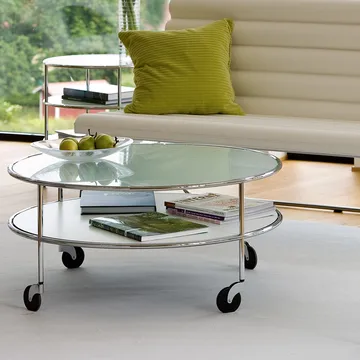 Mesa de centro Chicago III - Laminado branco-cromo - Lammhults