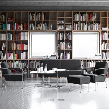 Mesa de centro Chicago III - Laminado preto-cromo - Lammhults