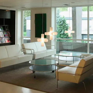 Mesa de centro Chicago III - Laminado preto-preto - Lammhults