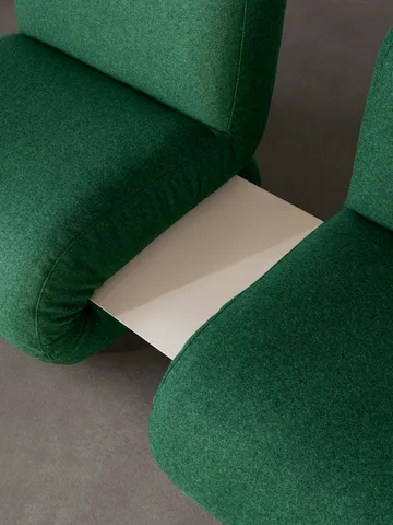 Poltrona BAU - Vidar 0542 vermelho, reto - Lammhults