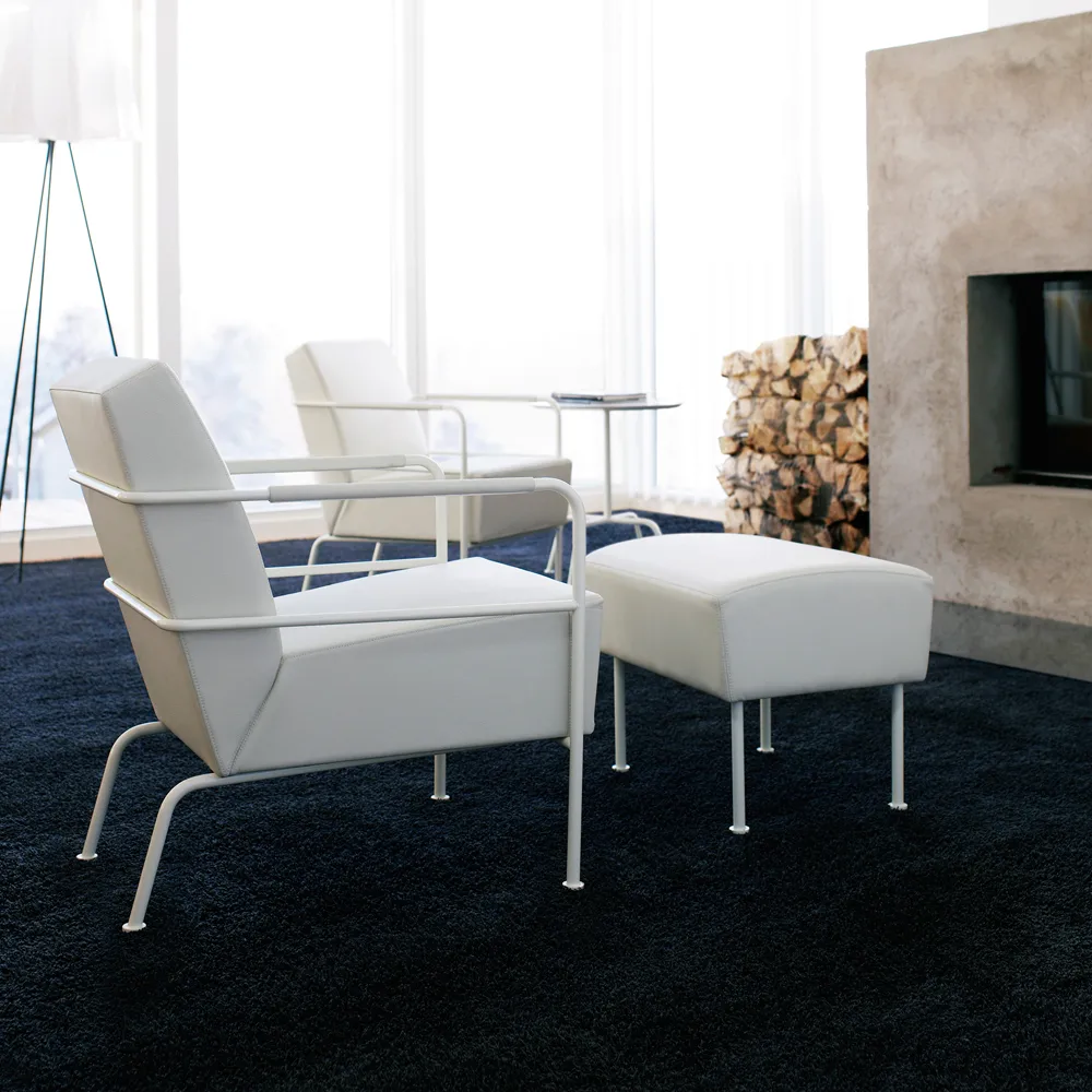 Poltrona Cinema, Elmo Nordic preto-cromo Lammhults