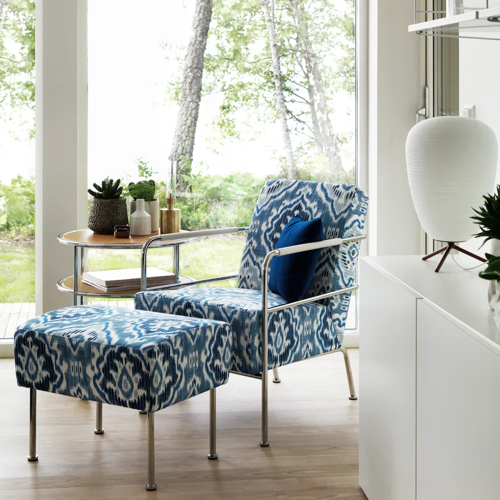 Poltrona Cinema, Elmo Nordic preto-cromo Lammhults