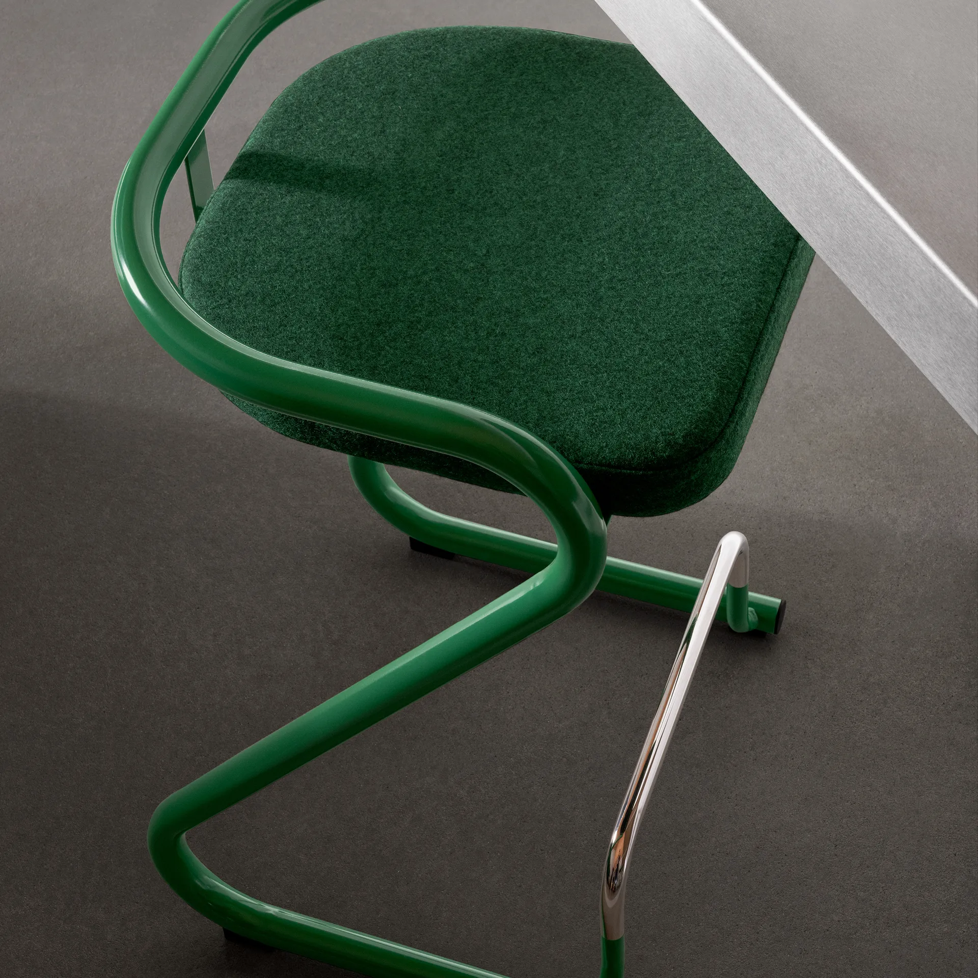 S70-3 banco de bar, Elmo Nordic couro Cognac-estrutura cromada Lammhults