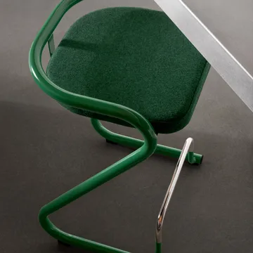 S70-3 banco de bar - Elmo Nordic couro Preto-estrutura cromada - Lammhults