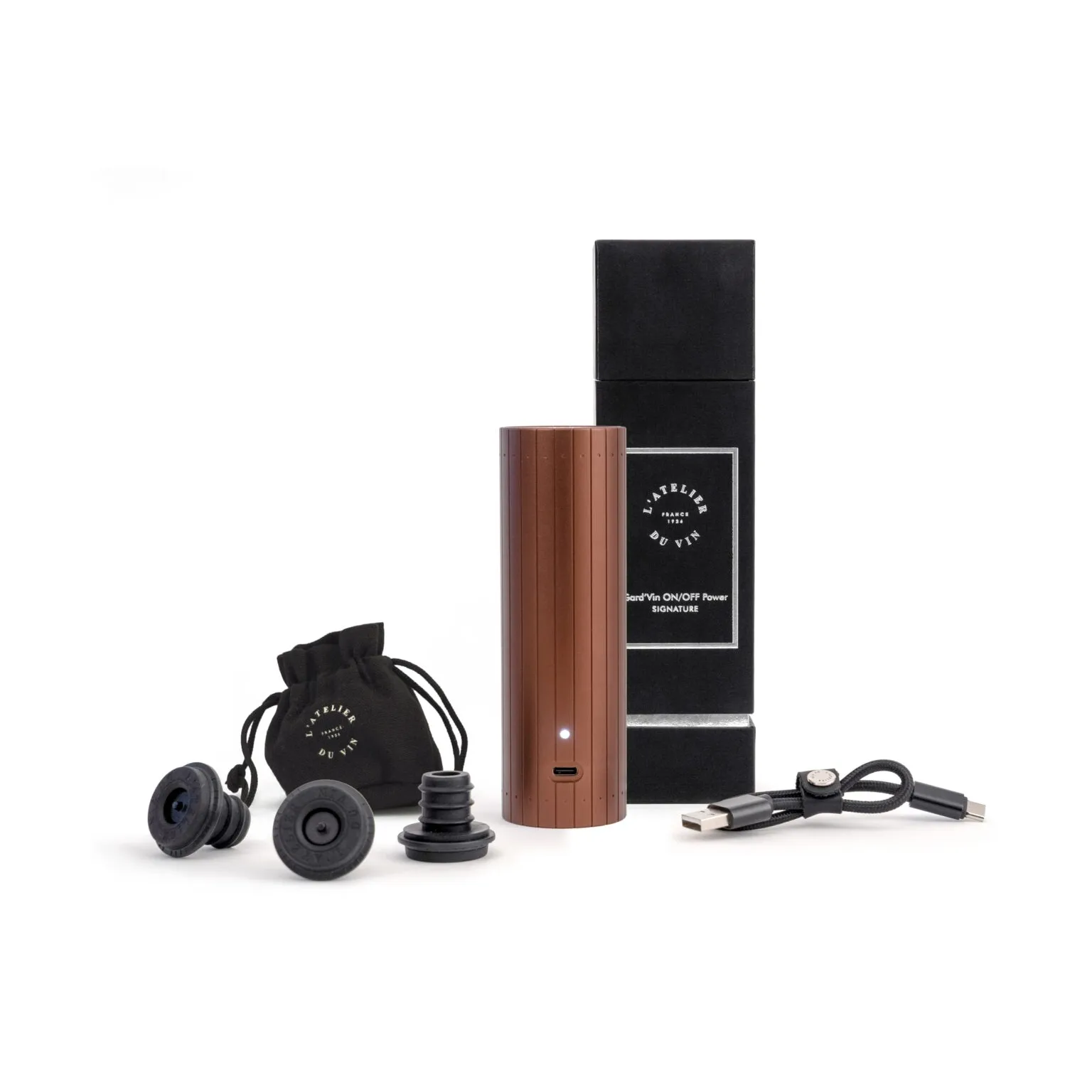 Gard’Vin ON/OFF Power bomba de vácuo elétrico, Cobre L'Atelier du Vin