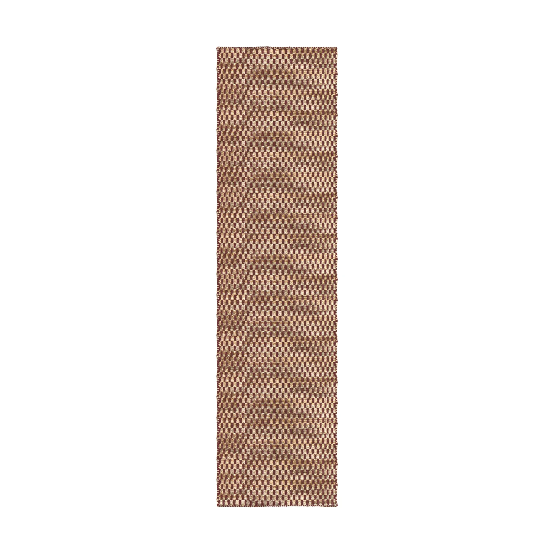 Barley tapete de juta, Burgundy, 75x240 cm Layered
