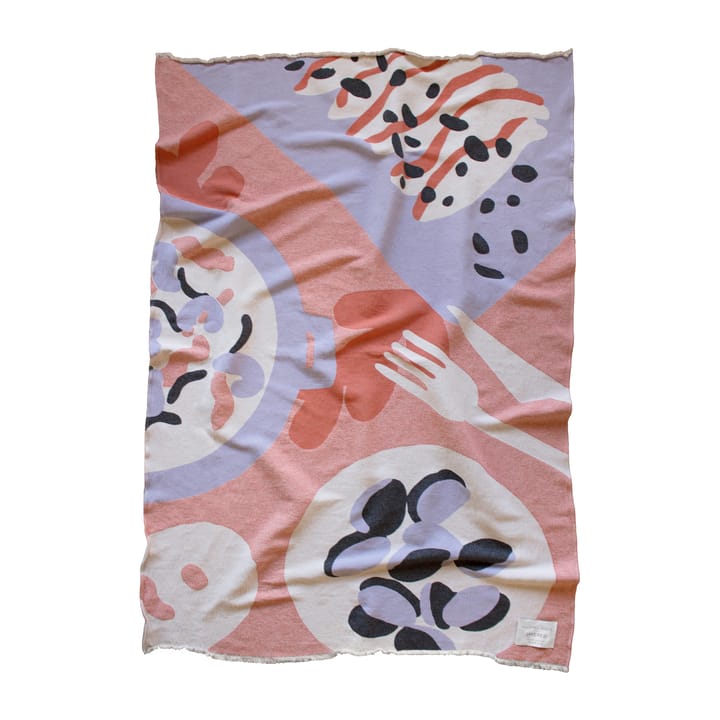 Boqueron manta de algodão 130x220 cm - Vermelho - Layered