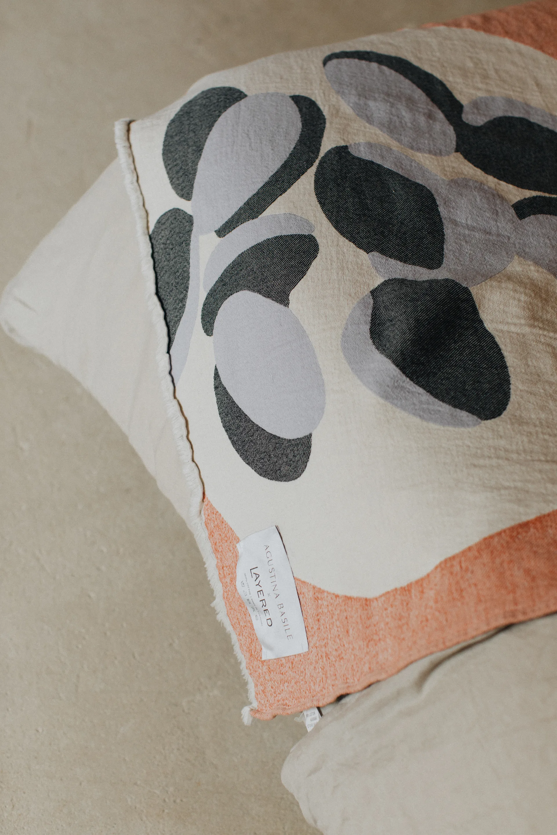 Boqueron manta de algodão 130x220 cm, Vermelho Layered