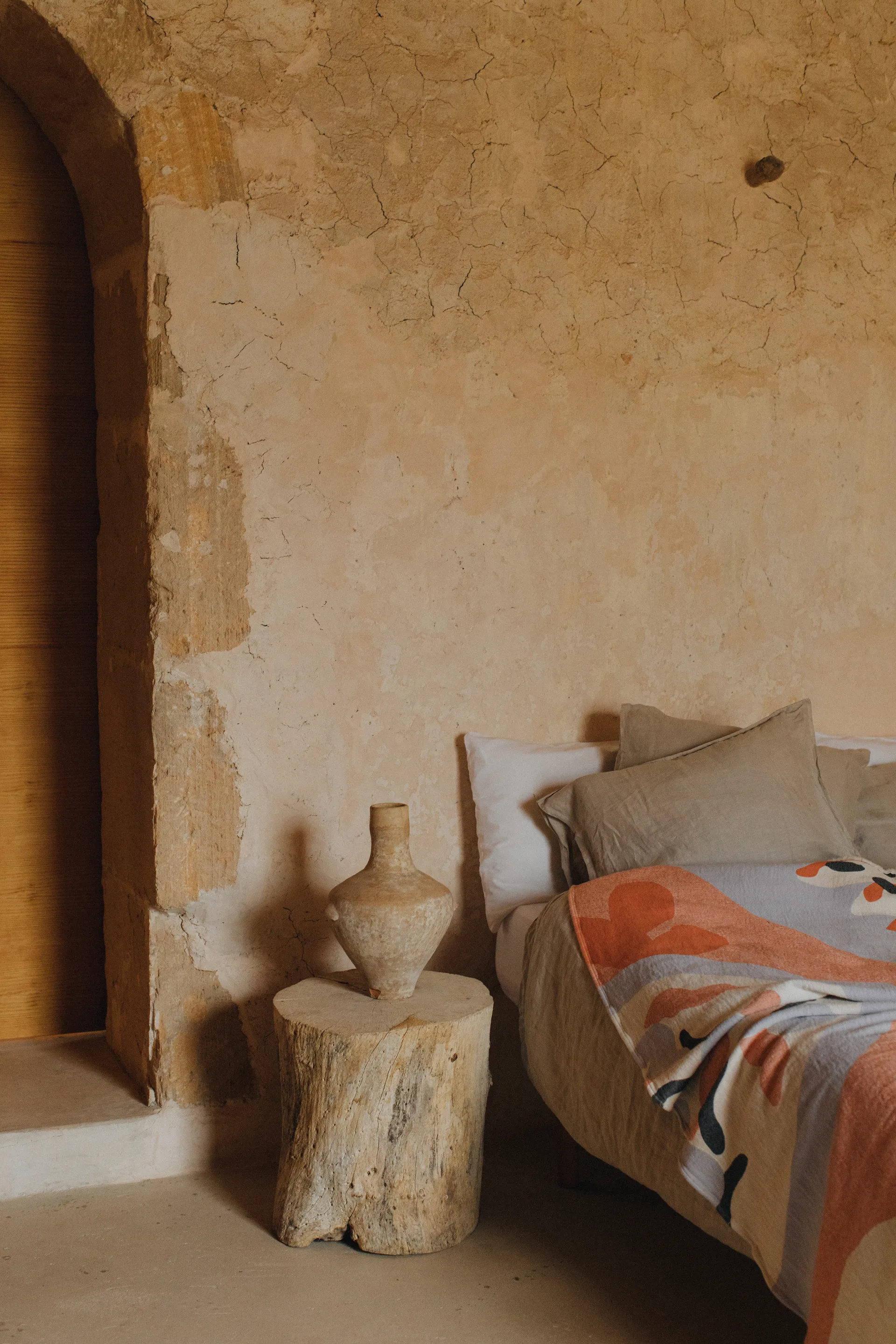 Boqueron manta de algodão 130x220 cm, Vermelho Layered