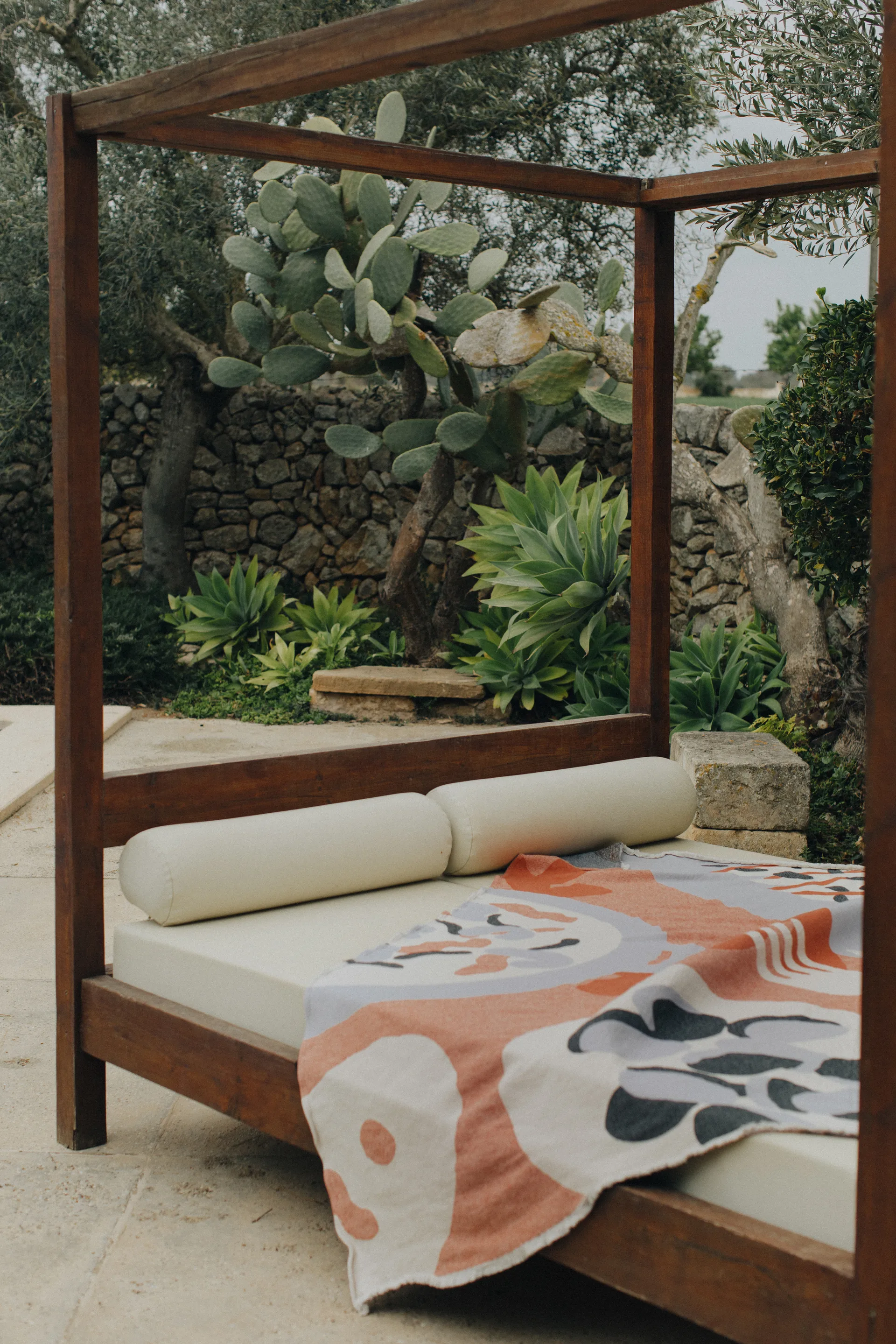 Boqueron manta de algodão 130x220 cm, Vermelho Layered