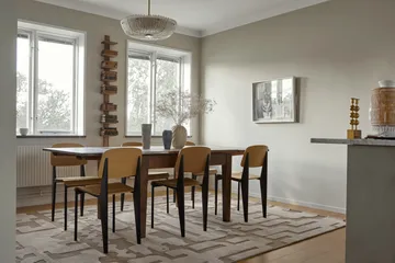 Carpete de lã Stig Lindberg Gunnel - Castanho nogueira, 180x270 cm - Layered