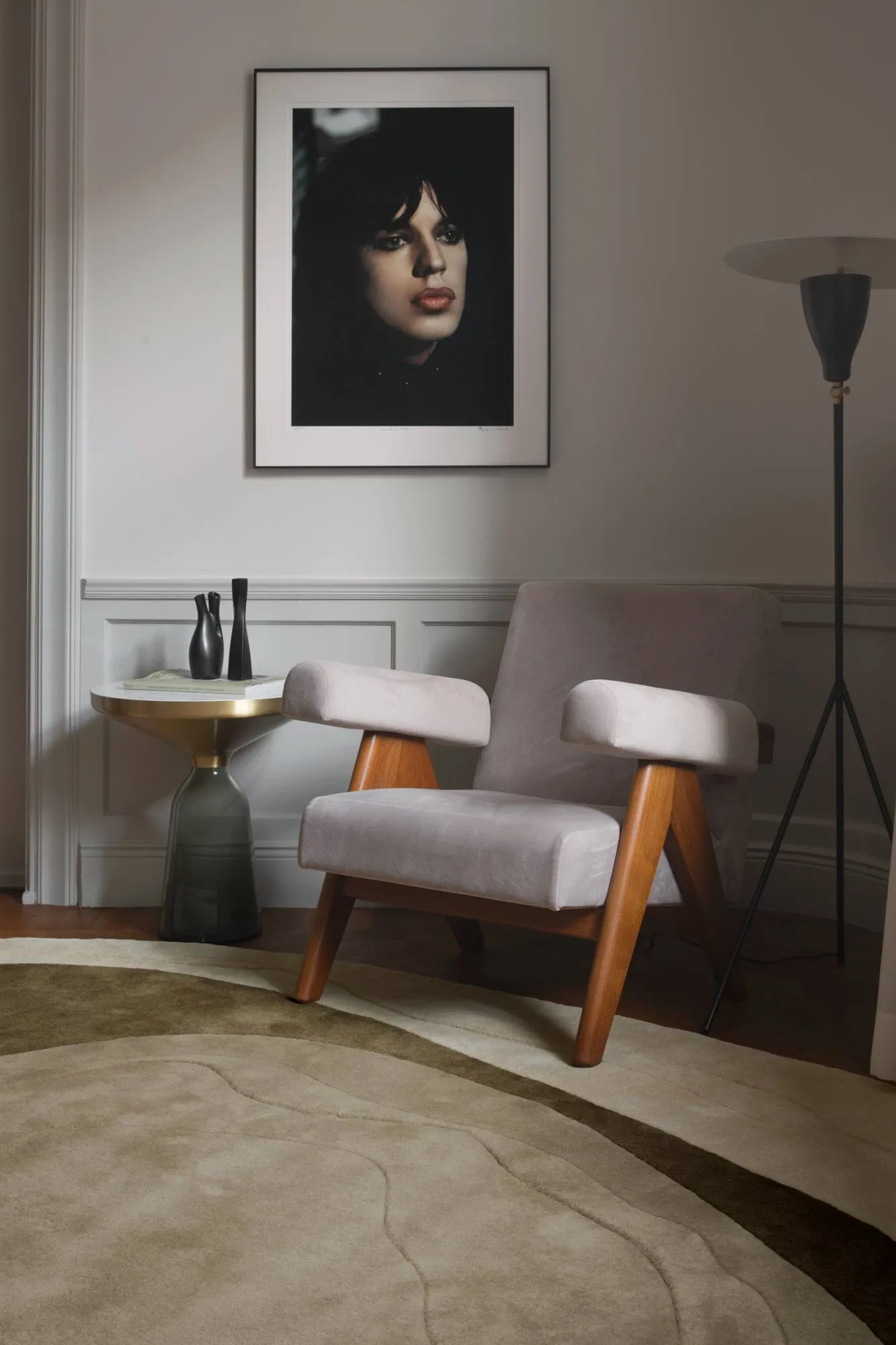Erik Bratsberg Lozza tapete de lã, Olive, 210x270 cm Layered