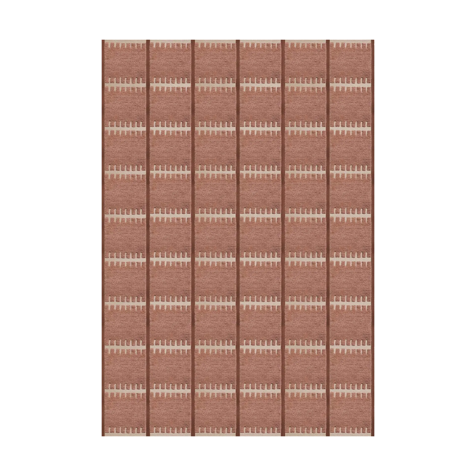 Lilly tapete de lã, Rust, 180x270 cm Layered