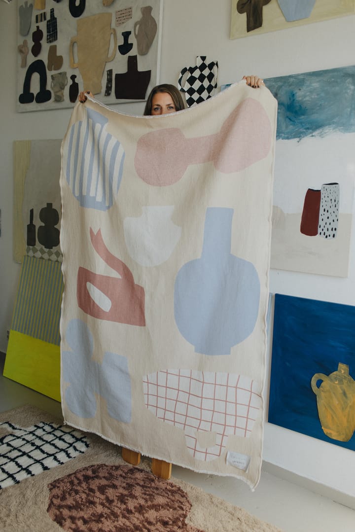 Picnic manta de algodão 130x220 cm, Beige Layered