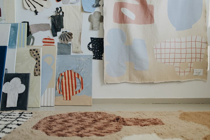 Picnic manta de algodão 130x220 cm, Beige Layered