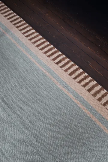 Röllakan Solid tapete de lã - Azul céu, 75x240 cm - Layered