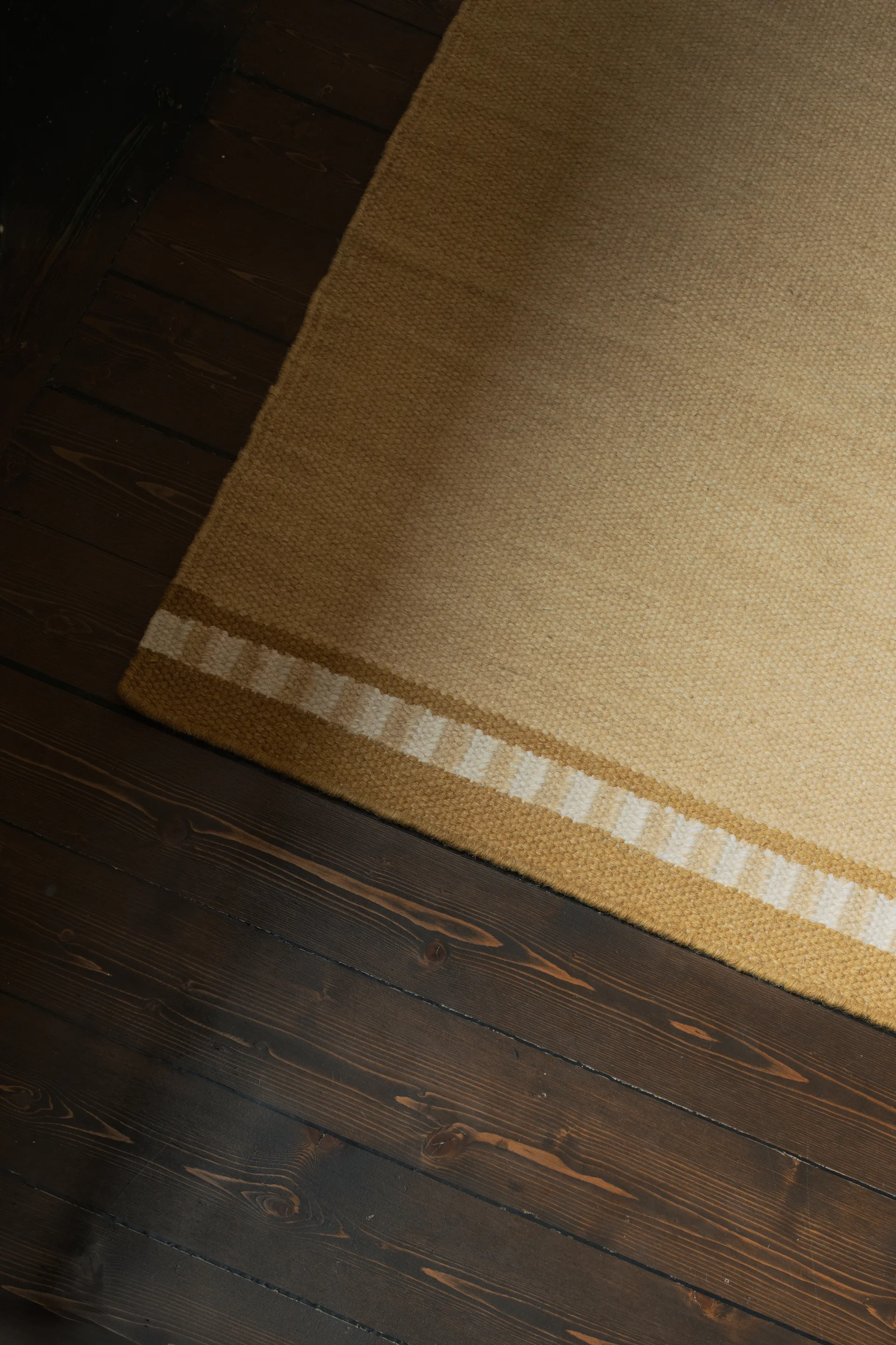 Röllakan Solid tapete de lã, Mariegold, 300x400 cm Layered