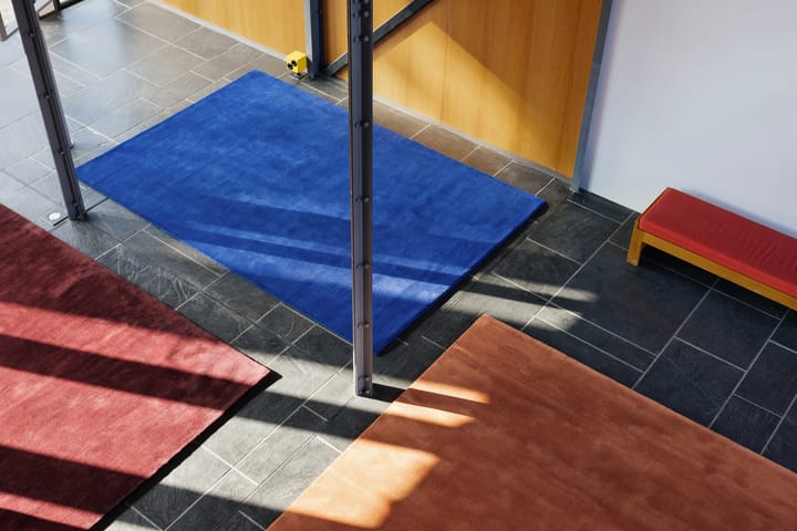 Solid Wool tapete de lã, Azul escuro, 200x300 cm Layered