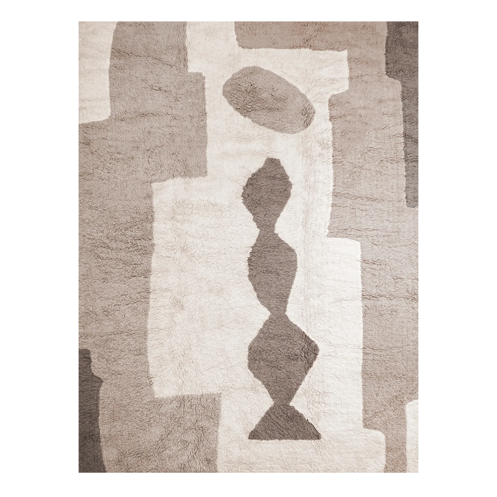 Tapete Bird in Space 180x270 cm, branco-castanho-bege Layered