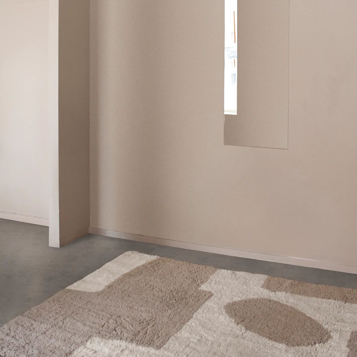 Tapete Bird in Space 180x270 cm, branco-castanho-bege Layered