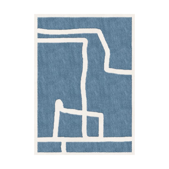 Tapete de lã Gotland Klint - Cornflower blue 250x350 cm - Layered