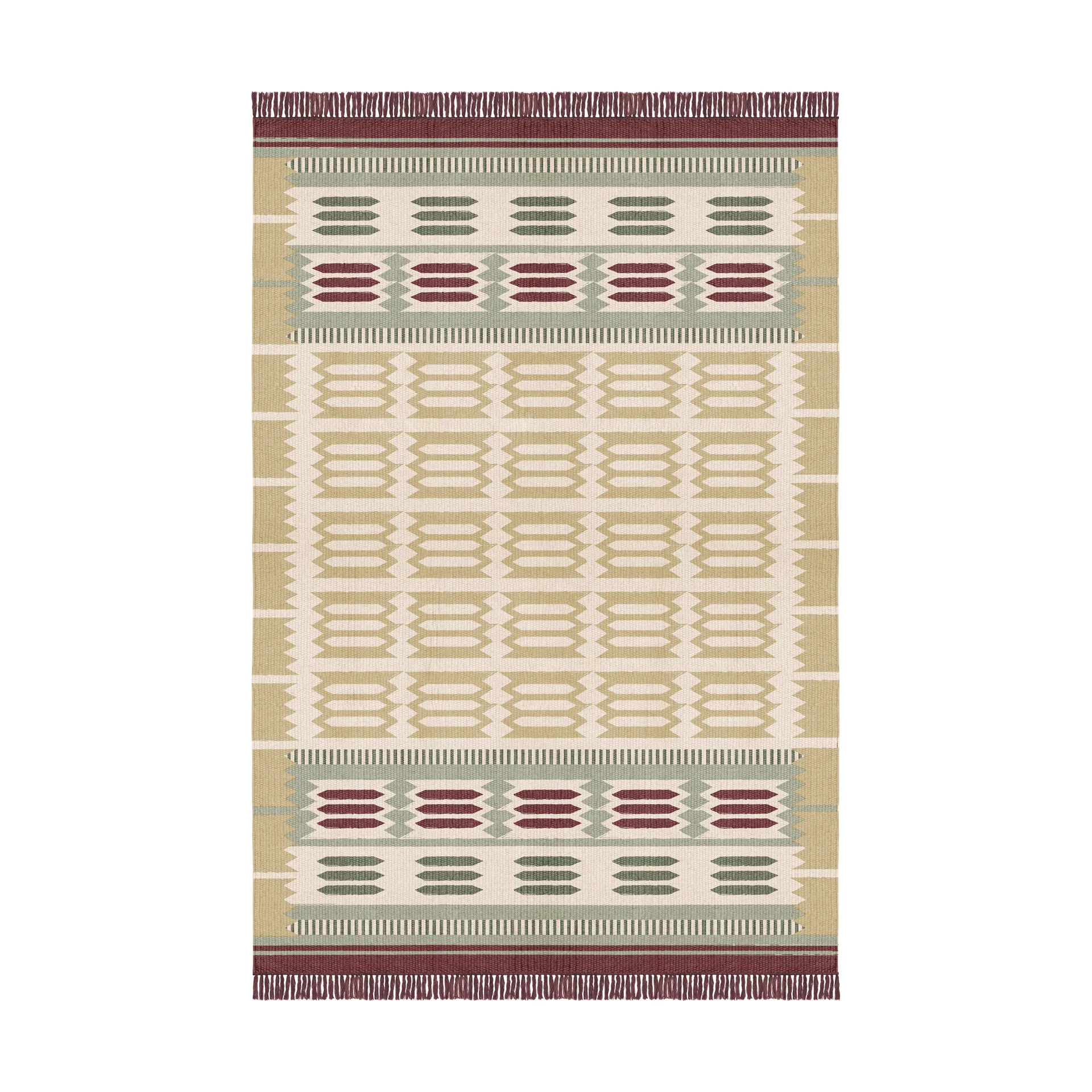 Tapete de lã Röllakan Hilma, Primrose, 200x300 cm Layered