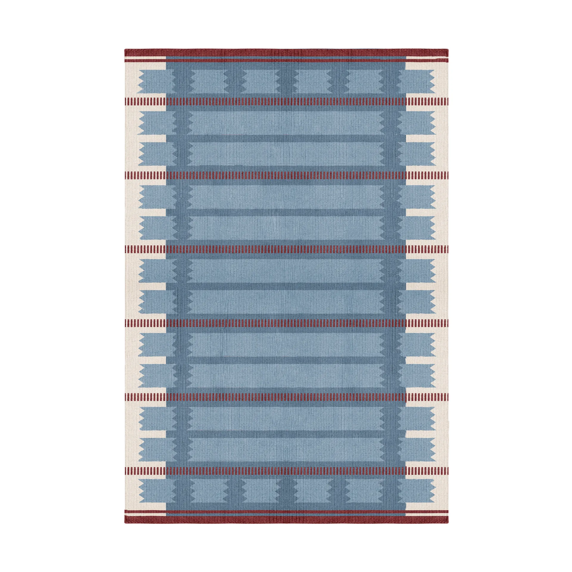 Tapete de lã Röllakan Iris, Petrol, 180x270 cm Layered