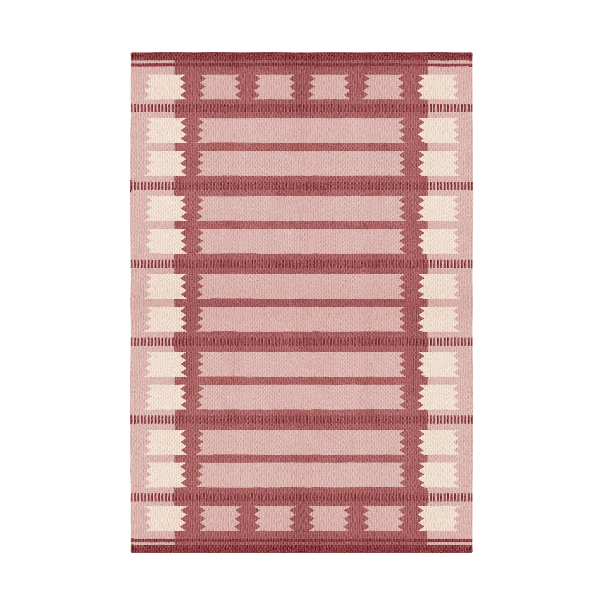 Tapete de lã Röllakan Iris, Rasberry, 200x300 cm Layered