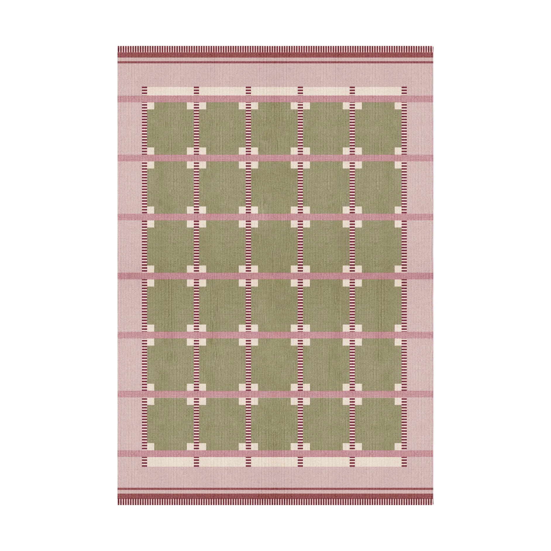 Tapete de lã Röllakan Ruth, Spring grass, 180x270 cm Layered