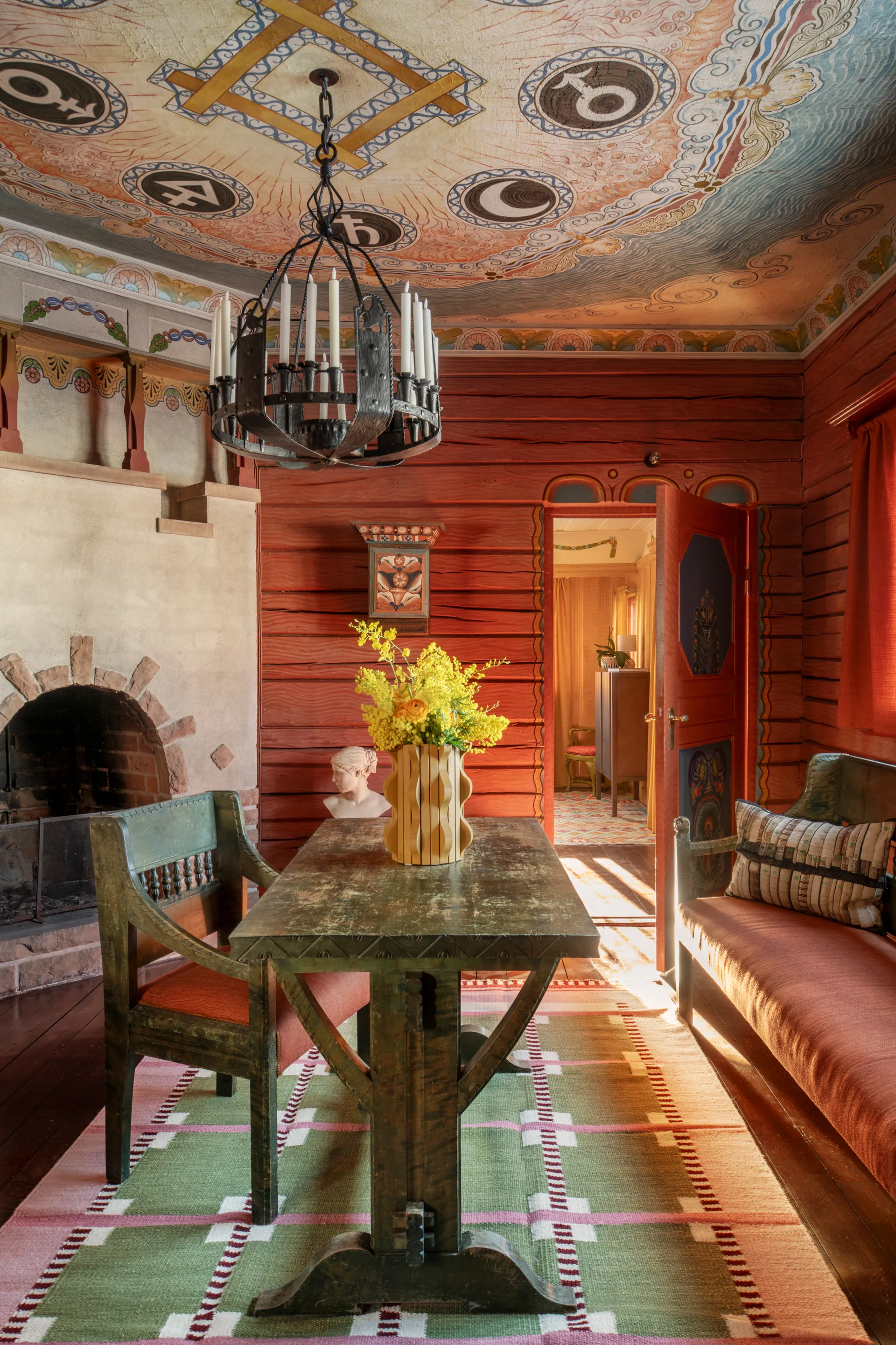 Tapete de lã Röllakan Ruth, Spring grass, 180x270 cm Layered