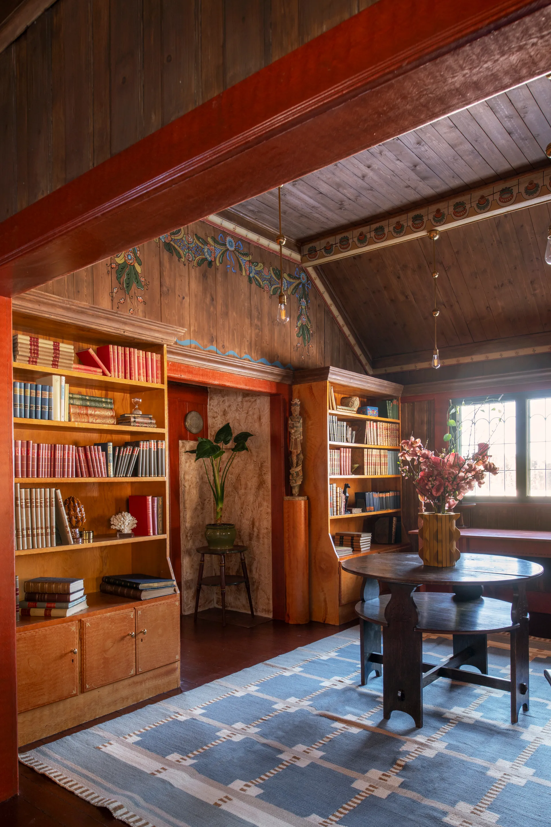 Tapete de lã Röllakan Ruth, Summer sky, 250x350 cm Layered