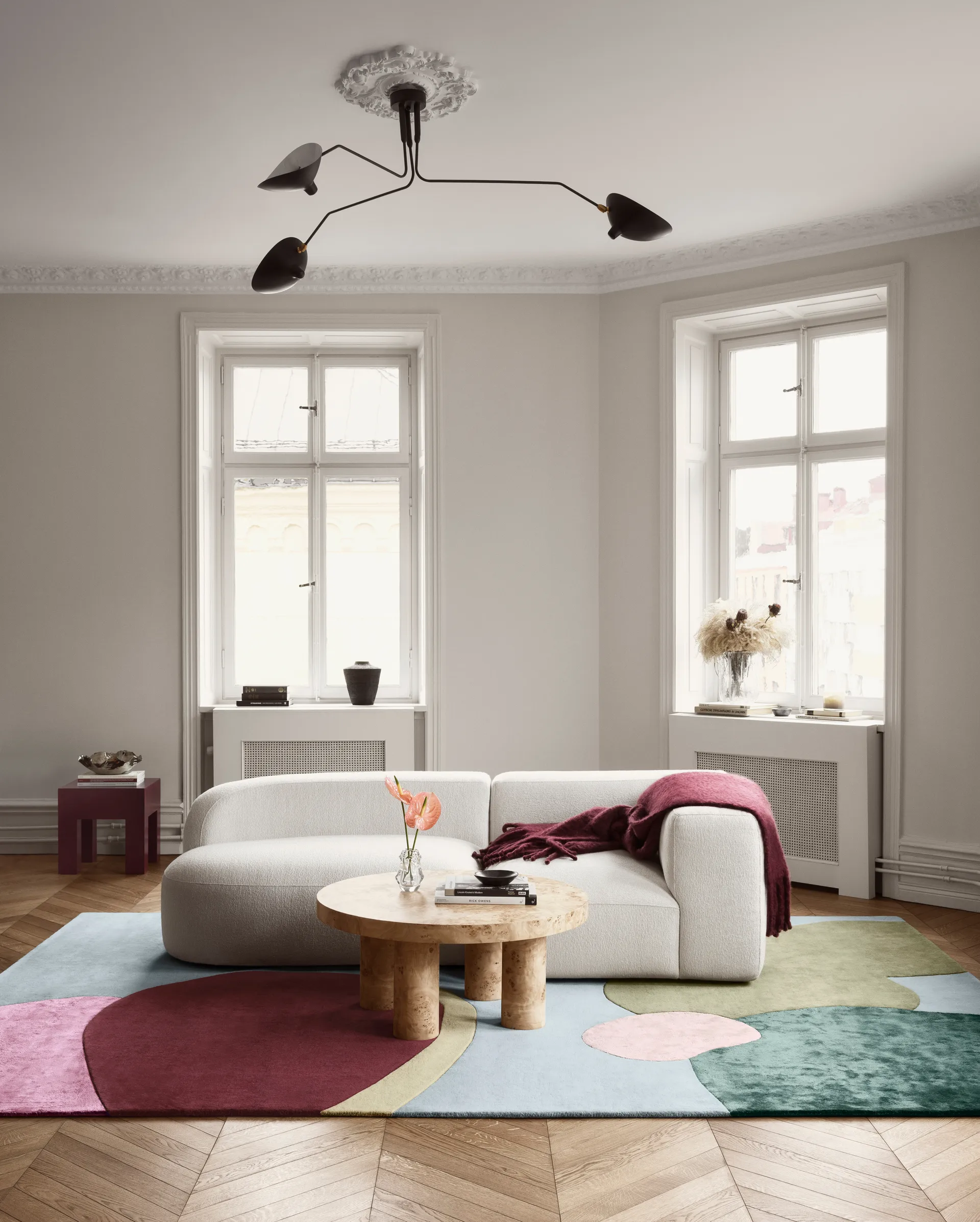 Tapete de lã Sleeping Flower, 200x300 cm Layered