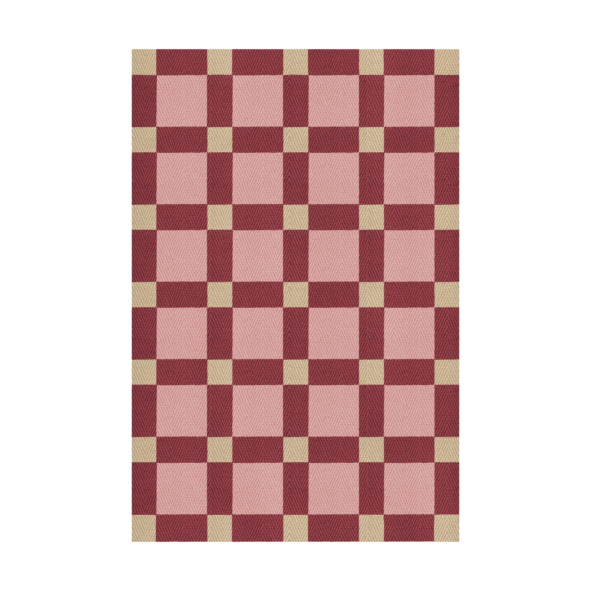 Tapete juta Evelina Kroon 180x270 cm, Ponche de ameixa Layered