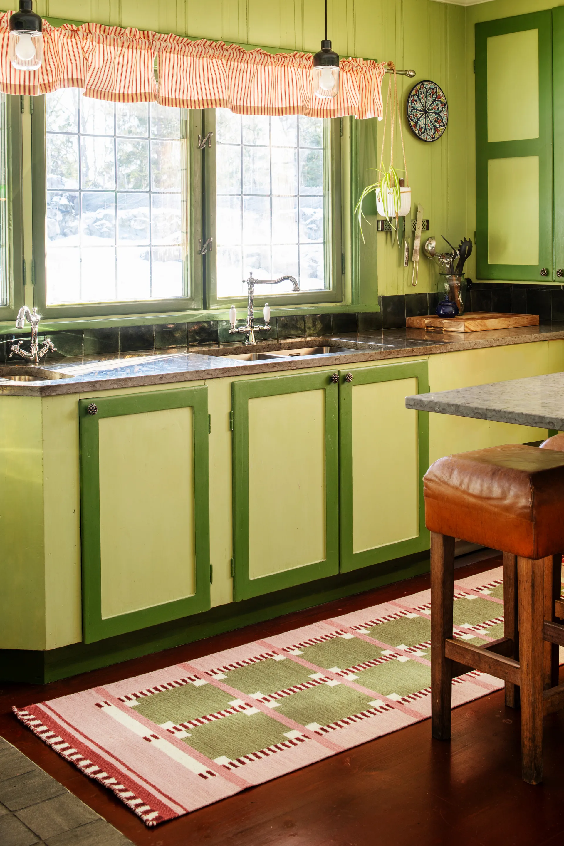 Tapete Röllakan Ruth, Spring grass, 75x240 cm Layered