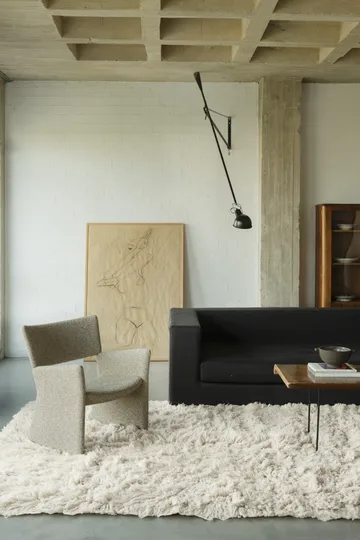 Tapete Shaggy 250x350 cm - Bone white - Layered