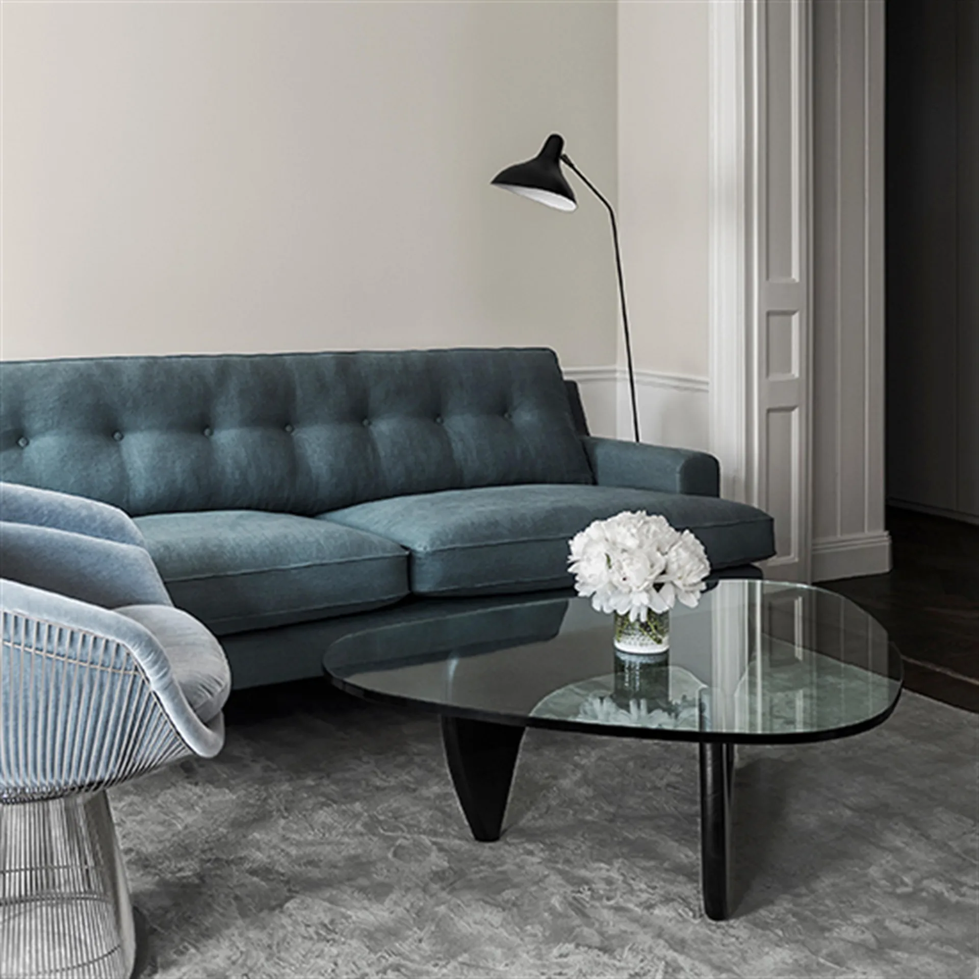 Tapete viscose Solid 250x350 cm, Elephant cinza (cinza) Layered