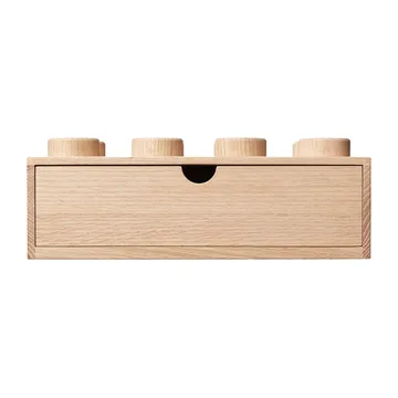 Gaveta de madeira para secretária, LEGO 8 - Carvalho ensaboado - Lego