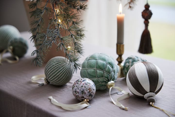 Agnes bola de Natal Ø10 cm, Branco sujo-castanho Lene Bjerre