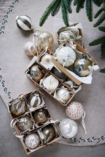 Agnes bola de Natal Ø10 cm - Branco sujo-castanho - Lene Bjerre