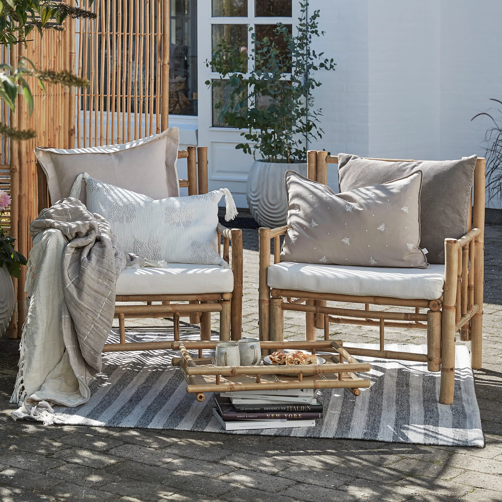 Almofada Monille 50x50 cm, Cinza prateado Lene Bjerre